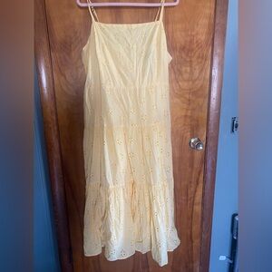 Chaps eyelit maxi dress nwt